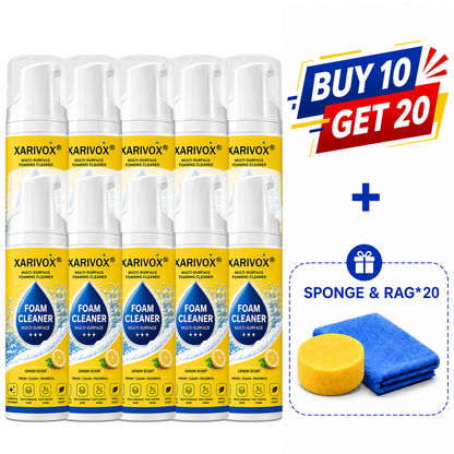 Foam No-Rinse Cleaner — One Foam, More Surfaces for Tough Stains, Sofas, Carpets, Upholstery & Car Interiors