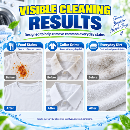 ✨One Sheet, One Fresh Clean✨ – 🥼Concentrated Laundry Detergent Sheets for Tough Stains, Everyday Laundry & Effortless Washing