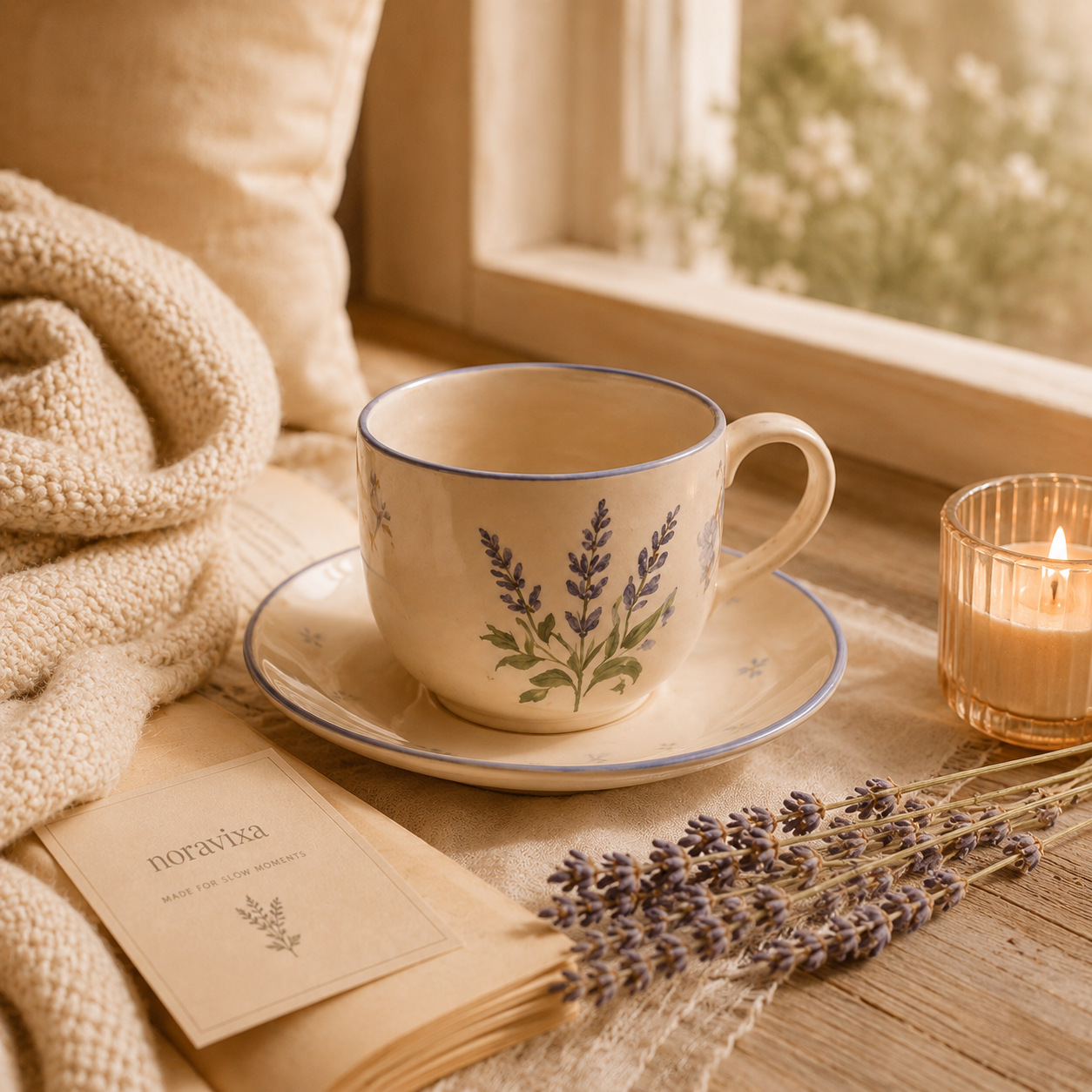 Noravixa®| Lavender Blue Ceramic Cup❤️