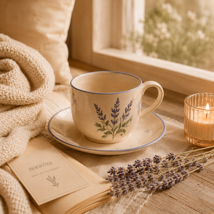 Noravixa®| Lavender Blue Ceramic Cup❤️